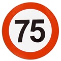 Aufkleber, 75km/h