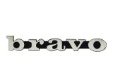 Emblem Bravo aluminium, 1 stk. Emblem Bravo aluminium, 1 stk.
