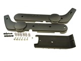 Seitenschutz-Kit schwarz inkl. Schrauben u Trittbrett, Piaggio Ciao Mono Seitenschutz-Kit schwarz inkl. Schrauben u Trittbrett, Piaggio Ciao Mono
