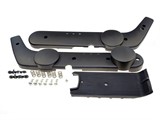 Seitenschutz-Kit schwarz inkl. Schrauben u Trittbrett, Piaggio Ciao Vario Seitenschutz-Kit schwarz inkl. Schrauben u Trittbrett, Piaggio Ciao Vario