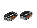 Pedal-Set universal, schwarz/chrom (Paar) Pedal-Set universal, schwarz/chrom (Paar)