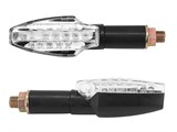 Clignotants "AVOC FUKA" noir /transp. LED, homologué CE (paire) Clignotants "AVOC FUKA" noir /transp. LED, homologué CE (paire)