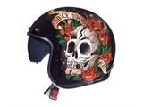 Jethelm Le Mans 2 SV "Skull & Roses A1" schwarz, Grösse M Jethelm Le Mans 2 SV "Skull & Roses A1" schwarz, Grösse M