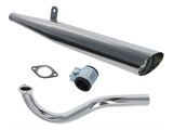 Sportauspuff Chrom Custom Puch Maxi S / X30 (Boss Demper) Sportauspuff Chrom Custom Puch Maxi S / X30 (Boss Demper)
