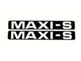 Puch Maxi-S Aufkleber weiss / schwarz (Seitenschutz) Puch Maxi-S Aufkleber weiss / schwarz (Seitenschutz)