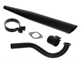 Sportauspuff schwarz Custom Puch Maxi N (Boss Demper) Sportauspuff schwarz Custom Puch Maxi N (Boss Demper)