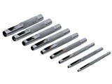 Locheisen-Satz, 9-tlg., 2.5-10 mm Locheisen-Satz, 9-tlg., 2.5-10 mm