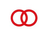 Aufkleber Logo Gilera, Kreise rot