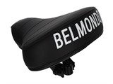 Sattel (niedrig) schwarz mit BELMONDO Aufdruck, universal Sattel (niedrig) schwarz mit BELMONDO Aufdruck, universal