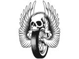 Sticker "Flügel-Rad" 60mm x 80mm Sticker "Flügel-Rad" 60mm x 80mm