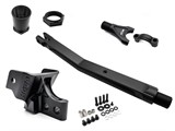 Verstärkungsstrebe MCRFR Aluminium CNC, schwarz beschichtet, Piaggio Ciao C / P