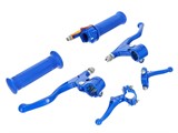 Griffset Lusito blau (Gas / Bremse / Kupplung - Deko)