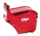 Abdeckung Ölpumpe Derbi ab 2006 rot eloxiert (Piaggio Motor) Abdeckung Ölpumpe Derbi ab 2006 rot eloxiert (Piaggio Motor)