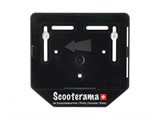 Nummernrahmen Scooterama Motorrad Kunststoff Schwarz Nummernrahmen Scooterama Motorrad Kunststoff Schwarz
