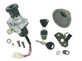 Schlossset Motoforce, MBK Nitro / Yamaha Aerox (ab Bj. 2003) (4 Teilig 3 Kabel) Schlossset Motoforce, MBK Nitro / Yamaha Aerox (ab Bj. 2003) (4 Teilig 3 Kabel)