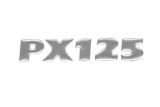 Aufkleber chrom "PX125" Aufkleber chrom "PX125"