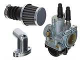 Vergaserset AKOA 21mm mit Stutzen und Luftfilter Puch Maxi Vergaserset AKOA 21mm mit Stutzen und Luftfilter Puch Maxi