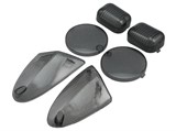 Blinkergläser und Rücklicht STR8, Aprilia SR50 2000, schwarz Blinkergläser und Rücklicht STR8, Aprilia SR50 2000, schwarz