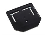 Support de plaque d'immatriculation Suisse scooter /moto en plastique noir Support de plaque d'immatriculation Suisse scooter /moto en plastique noir