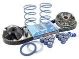 Variatorkit Polini HI-SPEED, Piaggio lang (Variator, Keilriemen, 2 Gegendruckfedern, 2 Satz Gewichte)