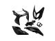 Kit carrosserie 6pcs Yamaha Aerox/MBK Nitro, noir métalisé (ancien Aerox YQ50)