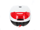 Top Case 28 litre blanc laqué (avec réflecteur, support inclus), universel vélomoteurs, scooter, motos
