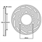 Disque de frein type original, SYM Mio 50cc, AVANT