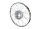 Roue arrière 17" jante à rayons chromée, vélomoteurs Piaggio Ciao, SI, Bravo, Boxer
