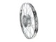 Roue arrière 17" jante à rayons chromée, vélomoteurs Piaggio Ciao, SI, Bravo, Boxer