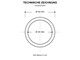 Auslassdichtung rund «34x42x3 mm» Yamaha X-Max 125cc