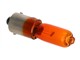 Ampoule BAU9S longue (pions/tetons à 120°) 12V 21W, orange