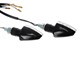 Blinkerset LED schwarz (M8) kurz E8 Prüfzeichen