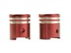 Ventildeckel Smile, 1 paar, Rot