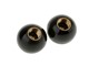 Bouchons de valve boule de billard "8" noir (2 pcs)