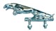 Zierfigur Jaguar chrom (Plastik)