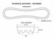 Keilriemen Malossi Kevlar X Belt (L: 832mm / B: 22mm / H: 9,5mm / 28°