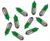 Ampoule BA9S à baillonnette 12V/23W, vert
