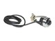 Abstellknopf chrom mit Kabel (Kurzschluss)
