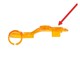 Couvercle orange pour poignée de gaz Lusito mini targa (plat)