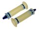 Lenkergriffe spitz transparent/blau