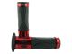Poignées PROGRIP 728, NOIR / ROUGE ANODISE, universel 22-24mm