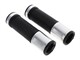 Lenkergriffe «CNC» chrom/schwarz - universal