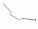 Guidon torsadé chromé, haut. 5 cm / largeur 61cm