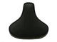 Selle noir avec tube fixation rond (reproduction), vélomoteurs Piaggio PX