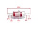 Benzinfilter (Ø 6mm) rot/transparent