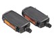 Paire de pédales filetage (M14x1,25) noir, vélomoteurs Solex