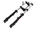 Fourche noir EBR té alu "hydraulique" 675mm avec support pour freins à disque, vélomoteurs Puch Maxi