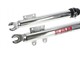 Fourche télescopique EBR avec support pour frein à disque, chromée