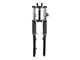 Fourche télescopique 658cm, laquée en noir, vélomoteurs Sachs Hercules MX1