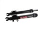 Fourche télescopique EBR avec support pour frein à disque, noir